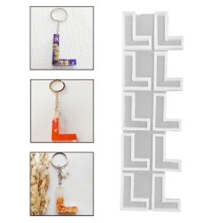 Epoksi Çoklu Silikon Kalıp Düz L Harfi Anahtarlık Reçine Seri Döküm Kalıbı 4 CM 10 Lu Epoksi Çoklu Silikon Kalıp Düz L Harfi Anahtarlık Reçine Seri Döküm Kalıbı 4 CM 10 Lu