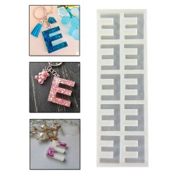 Epoksi Çoklu Silikon Kalıp E Harfi Anahtarlık Reçine Seri Döküm Kalıbı 4 CM 10 Lu Epoksi Çoklu Silikon Kalıp E Harfi Anahtarlık Reçine Seri Döküm Kalıbı 4 CM 10 Lu