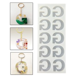 Epoksi Çoklu Silikon Kalıp G Harfi Anahtarlık Reçine Seri Döküm Kalıbı 4 CM 10 Lu Epoksi Çoklu Silikon Kalıp G Harfi Anahtarlık Reçine Seri Döküm Kalıbı 4 CM 10 Lu