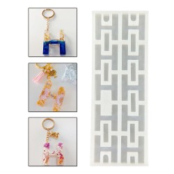 Epoksi Çoklu Silikon Kalıp H Harfi Anahtarlık Reçine Seri Döküm Kalıbı 4 CM 10 Lu Epoksi Çoklu Silikon Kalıp H Harfi Anahtarlık Reçine Seri Döküm Kalıbı 4 CM 10 Lu