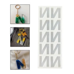 Epoksi Çoklu Silikon Kalıp N Harfi Anahtarlık Reçine Seri Döküm Kalıbı 4 CM 10 Lu Epoksi Çoklu Silikon Kalıp N Harfi Anahtarlık Reçine Seri Döküm Kalıbı 4 CM 10 Lu