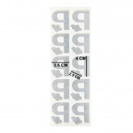 Epoksi Çoklu Silikon Kalıp P Harfi Anahtarlık Reçine Seri Döküm Kalıbı 4 CM 10 Lu