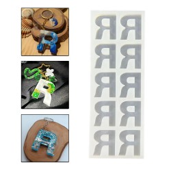 Epoksi Çoklu Silikon Kalıp R Harfi Anahtarlık Reçine Seri Döküm Kalıbı 4 CM 10 Lu Epoksi Çoklu Silikon Kalıp R Harfi Anahtarlık Reçine Seri Döküm Kalıbı 4 CM 10 Lu