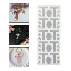 Epoksi Çoklu Silikon Kalıp T Harfi Anahtarlık Reçine Seri Döküm Kalıbı 4 CM 10 Lu Epoksi Çoklu Silikon Kalıp T Harfi Anahtarlık Reçine Seri Döküm Kalıbı 4 CM 10 Lu