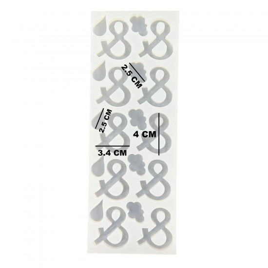 Epoksi Çoklu Silikon Kalıp Ve (&) İşareti Anahtarlık Reçine Seri Döküm Kalıbı 4 CM 10 Lu Epoksi Çoklu Silikon Kalıp Ve (&) İşareti Anahtarlık Reçine Seri Döküm Kalıbı 4 CM 10 Lu