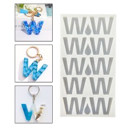 Epoksi Çoklu Silikon Kalıp W Harfi Anahtarlık Reçine Seri Döküm Kalıbı 4 CM 10 Lu Epoksi Çoklu Silikon Kalıp W Harfi Anahtarlık Reçine Seri Döküm Kalıbı 4 CM 10 Lu