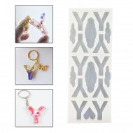 Epoksi Çoklu Silikon Kalıp Y Harfi Anahtarlık Reçine Seri Döküm Kalıbı 4 CM 10 Lu Epoksi Çoklu Silikon Kalıp Y Harfi Anahtarlık Reçine Seri Döküm Kalıbı 4 CM 10 Lu
