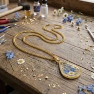 Epoksi Damla Model Metal Kolye Takı Ucu (5 Adet) Epoksi Damla Model Metal Kolye Takı Ucu (5 Adet)