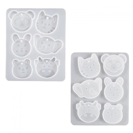 Epoksi Delikli Sevimli Hayvan Figürleri Kolye Ve Küpe Kalıbı 6 Lı Epoksi Delikli Sevimli Hayvan Figürleri Kolye Ve Küpe Kalıbı 6 Lı