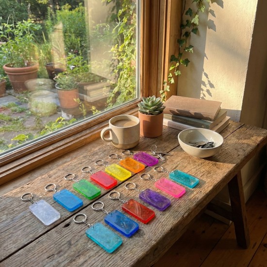 Epoksi Dikdörtgen Anahtarlık ve Kolye Kalıbı 15 Li Epoksi Dikdörtgen Anahtarlık ve Kolye Kalıbı 15 Li