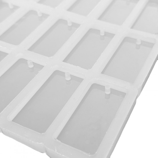 Epoksi Dikdörtgen Anahtarlık ve Kolye Kalıbı 15 Li Epoksi Dikdörtgen Anahtarlık ve Kolye Kalıbı 15 Li