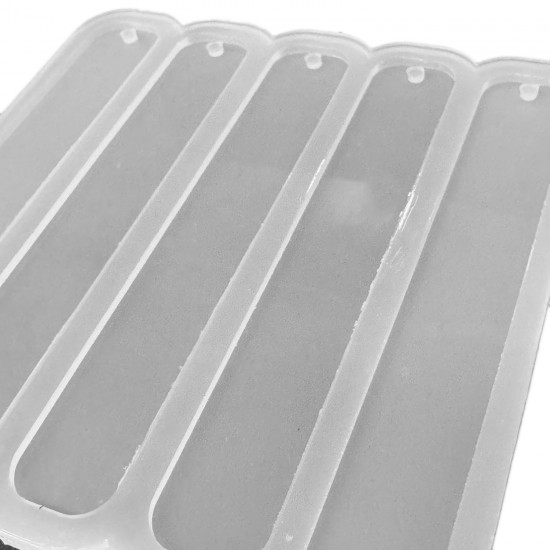 Epoksi Kalıbı Oval Köşeli Kitap Ayracı Kalıbı 5 Li