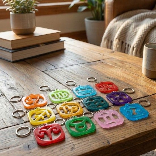 Epoksi Kare Burç Kalıbı Anahtarlık ve Kolye Kalıbı Epoksi Kare Burç Kalıbı Anahtarlık ve Kolye Kalıbı