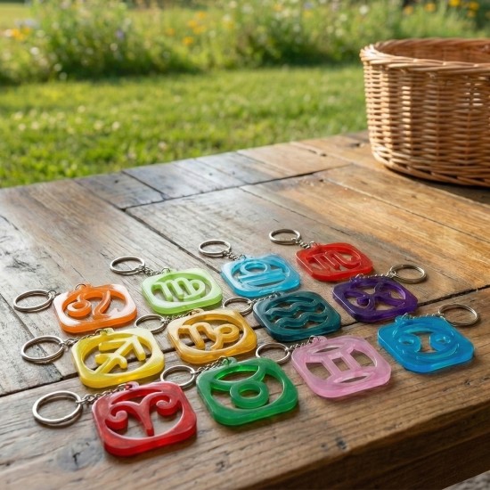 Epoksi Kare Burç Kalıbı Anahtarlık ve Kolye Kalıbı Epoksi Kare Burç Kalıbı Anahtarlık ve Kolye Kalıbı