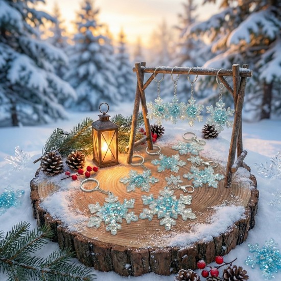 Epoksi Kış Temalı Kartanesi Anahtarlık ve Kolye Kalıbı 10 Lu Epoksi Kış Temalı Kartanesi Anahtarlık ve Kolye Kalıbı 10 Lu