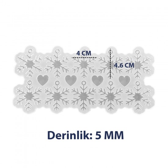 Epoksi Kış Temalı Kartanesi Kalıbı 10 Lu Epoksi Kış Temalı Kartanesi Kalıbı 10 Lu