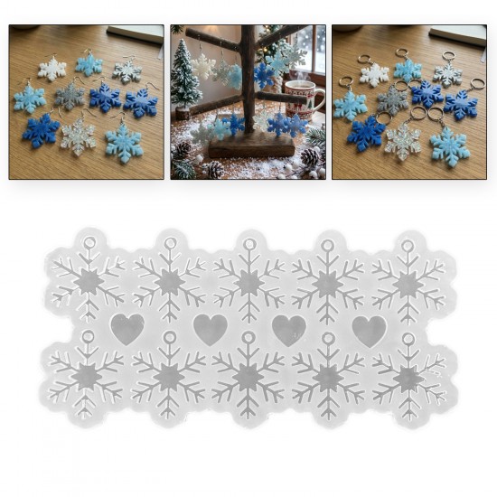 Epoksi Kış Temalı Kartanesi Kalıbı 10 Lu Epoksi Kış Temalı Kartanesi Kalıbı 10 Lu