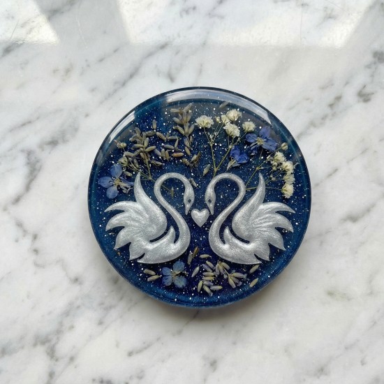 Epoksi Kuğu Desenli Magnet Kalıbı 7 CM Epoksi Kuğu Desenli Magnet Kalıbı 7 CM