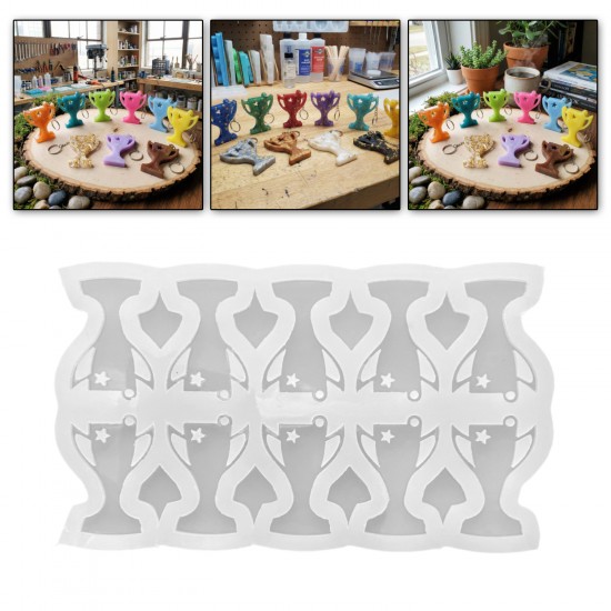 Epoksi Kupa Model Anahtarlık ve Kolye Kalıbı 10 Lu Epoksi Kupa Model Anahtarlık ve Kolye Kalıbı 10 Lu