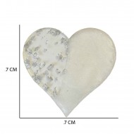 Epoksi Magnet Gold Gümüş Varaklı Kalp Model 7 CM (10 Adet) Epoksi Magnet Gold Gümüş Varaklı Kalp Model 7 CM (10 Adet)