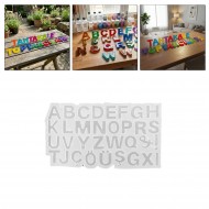 Epoksi Mini Türkçe DÜZ Alfabe Harfleri Kalıbı 1.5 CM