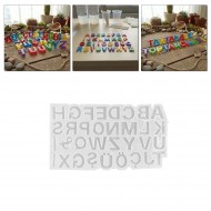 Epoksi Mini Türkçe TERS Alfabe Harfleri Kalıbı 1.5 CM