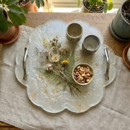 Epoksi Papatya Model Tepsi Kalıbı 30 CM Epoksi Papatya Model Tepsi Kalıbı 30 CM