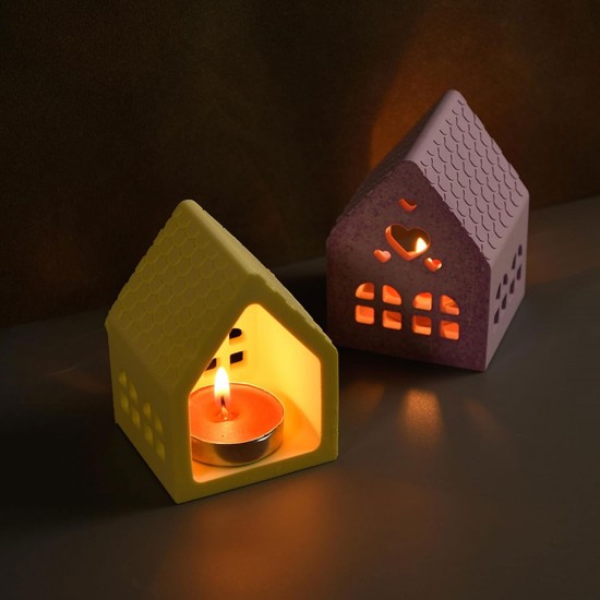 Epoksi Tealight Mumluk Ev Dekorasyonu Beton Silikon Ve Taş Tozu Kalıbı 8x10 CM Epoksi Tealight Mumluk Ev Dekorasyonu Beton Silikon Ve Taş Tozu Kalıbı 8x10 CM