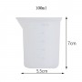 Epoksi Reçine Silikon Beaker Döküm Karıştırma Kabı Uçlu 100 ML Epoksi Reçine Silikon Beaker Döküm Karıştırma Kabı Uçlu 100 ML