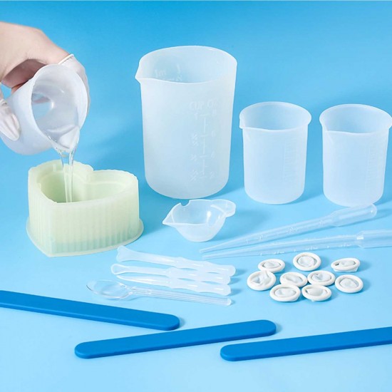 Epoksi Reçine Silikon Beaker Döküm Karıştırma Kabı Uçlu 250 ML Epoksi Reçine Silikon Beaker Döküm Karıştırma Kabı Uçlu 250 ML