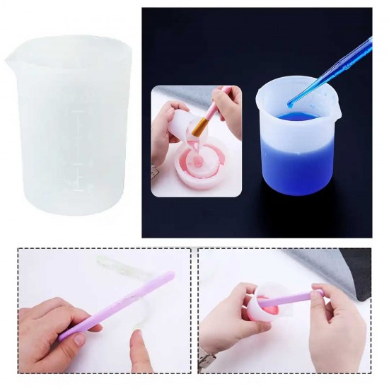 Epoksi Reçine Silikon Beaker Döküm Karıştırma Kabı Uçlu 250 ML Epoksi Reçine Silikon Beaker Döküm Karıştırma Kabı Uçlu 250 ML