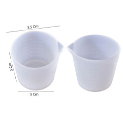 Epoksi Reçine Silikon Beaker Döküm Karıştırma Kabı Uçlu 50 ML Epoksi Reçine Silikon Beaker Döküm Karıştırma Kabı Uçlu 50 ML