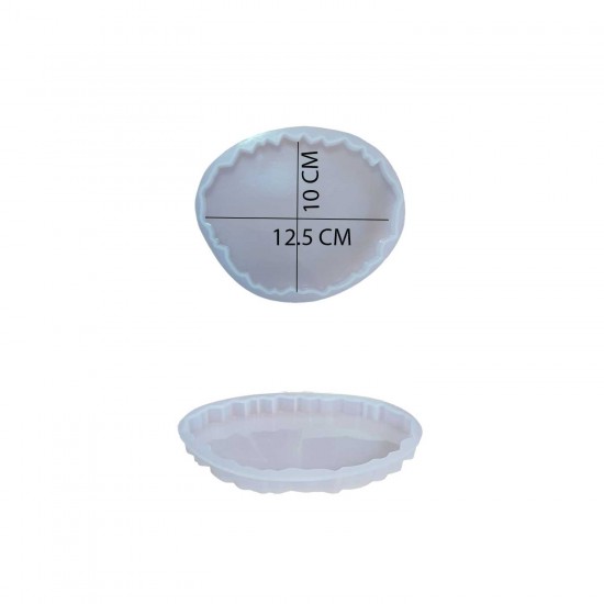 Epoksi Reçine Silikon Kalıp Oval Model Bardak Altı Kalıbı 12.5 CM Epoksi Reçine Silikon Kalıp Oval Model Bardak Altı Kalıbı 12.5 CM