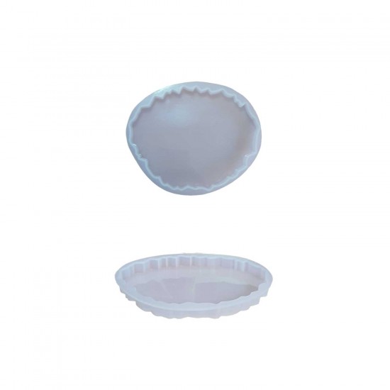 Epoksi Reçine Silikon Kalıp Oval Model Bardak Altı Kalıbı 12.5 CM Epoksi Reçine Silikon Kalıp Oval Model Bardak Altı Kalıbı 12.5 CM