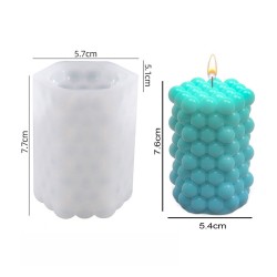 Epoksi Reçine Silikon Kalıp Taş Tozu Altıgen Bubble Mum Kalıbı Epoksi Reçine Silikon Kalıp Taş Tozu Altıgen Bubble Mum Kalıbı