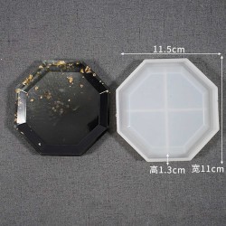 Epoksi Reçine Silikon Kalıp Taş Tozu Altıgen Model Bardak Altlığı Kalıbı Epoksi Reçine Silikon Kalıp Taş Tozu Altıgen Model Bardak Altlığı Kalıbı