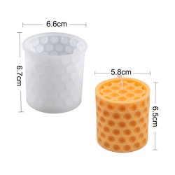 Epoksi Reçine Silikon Kalıp Taş Tozu Baloncuklu Silindir Delikli Mum Kalıbı Epoksi Reçine Silikon Kalıp Taş Tozu Baloncuklu Silindir Delikli Mum Kalıbı