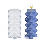 Epoksi Reçine Silikon Kalıp Taş Tozu Desenli Dikey Piramit Mum Kalıbı Epoksi Reçine Silikon Kalıp Taş Tozu Desenli Dikey Piramit Mum Kalıbı