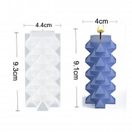 Epoksi Reçine Silikon Kalıp Taş Tozu Desenli Dikey Piramit Mum Kalıbı Epoksi Reçine Silikon Kalıp Taş Tozu Desenli Dikey Piramit Mum Kalıbı