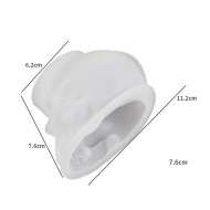 Epoksi Reçine Silikon Kalıp Taş Tozu Kuru Kafa Mum Kalıbı 11.2X7.6 CM Epoksi Reçine Silikon Kalıp Taş Tozu Kuru Kafa Mum Kalıbı 11.2X7.6 CM