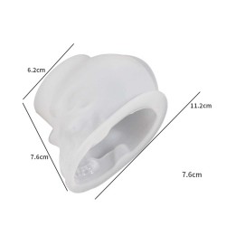 Epoksi Reçine Silikon Kalıp Taş Tozu Kuru Kafa Mum Kalıbı 11.2X7.6 CM Epoksi Reçine Silikon Kalıp Taş Tozu Kuru Kafa Mum Kalıbı 11.2X7.6 CM
