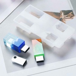 Epoksi Reçine Silikon Usb  Kalıbı 4 lü Model  Epoksi Reçine Silikon Usb  Kalıbı 4 lü Model