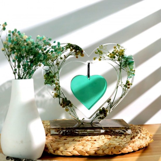 Epoksi Sevgililer Günü Fotoğraf Çerçevesi Kalp Dekoratif Resimlik Kalıbı Epoksi Sevgililer Günü Fotoğraf Çerçevesi Kalp Dekoratif Resimlik Kalıbı