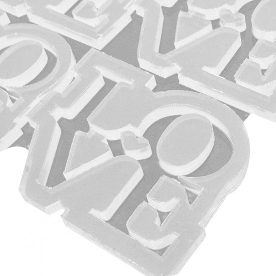 Epoksi Sevgililer Gününe Özel Love Yazılı Anahtarlık Kalıbı 6 Lı Epoksi Sevgililer Gününe Özel Love Yazılı Anahtarlık Kalıbı 6 Lı