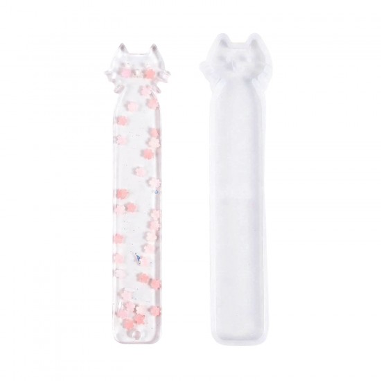 Epoksi Sevimli Kedi Şeklinde Kitap Ayracı Silikon Kalıbı 14.5 CM Epoksi Sevimli Kedi Şeklinde Kitap Ayracı Silikon Kalıbı 14.5 CM