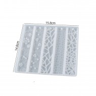 Epoksi Silikon Desenli Kitap Ayracı Kalıbı 5 Li Epoksi Silikon Desenli Kitap Ayracı Kalıbı 5 Li