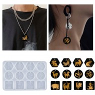 Epoksi Silikon Kalıp 12 Farklı Hayvan Kolye Küpe Kalıbı