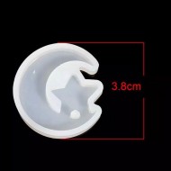 Epoksi Silikon  Kalıp  Ayyıldız  Modeli 3.8 CM  Epoksi Silikon  Kalıp  Ayyıldız  Modeli 3.8 CM