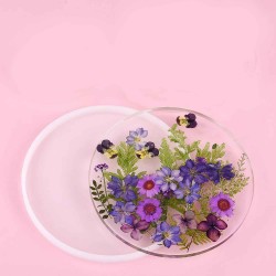 Epoksi Silikon Kalıp Düz Yuvarlak 18 CM X 5 MM Epoksi Silikon Kalıp Düz Yuvarlak 18 CM X 5 MM