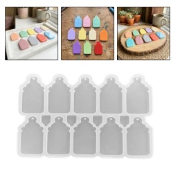 Epoksi Silikon Kalıp Bebek Biberonu Anahtarlık Kalıbı 10 Lu